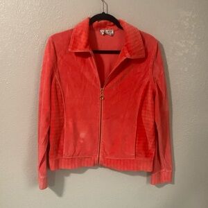 Saint John Marie Gray velour jogging suit